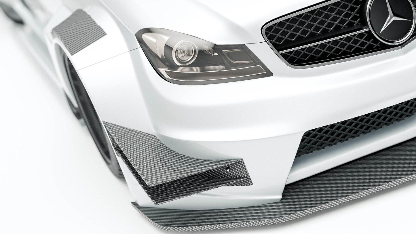 Wide Front Bumper With Extension Lip