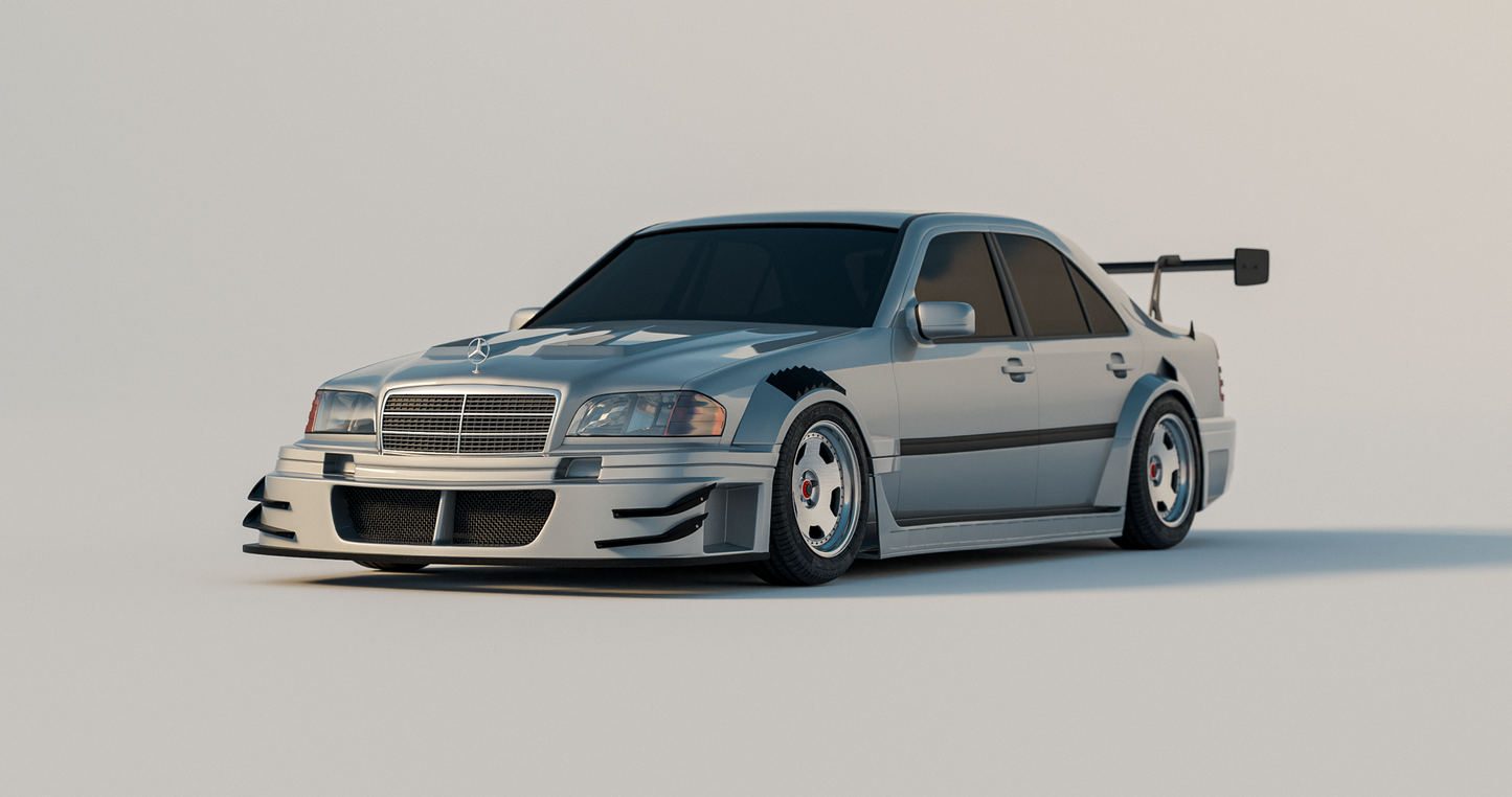 Wide Front Bumper With Extension Lip