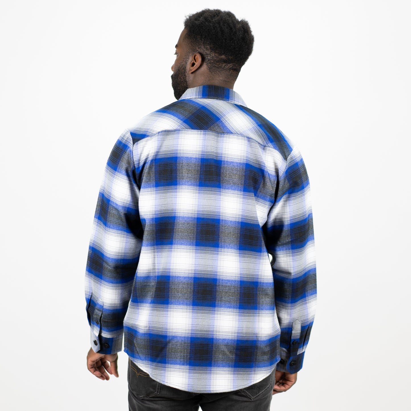 The Original Cascade Flannel - Arctic Blue/White