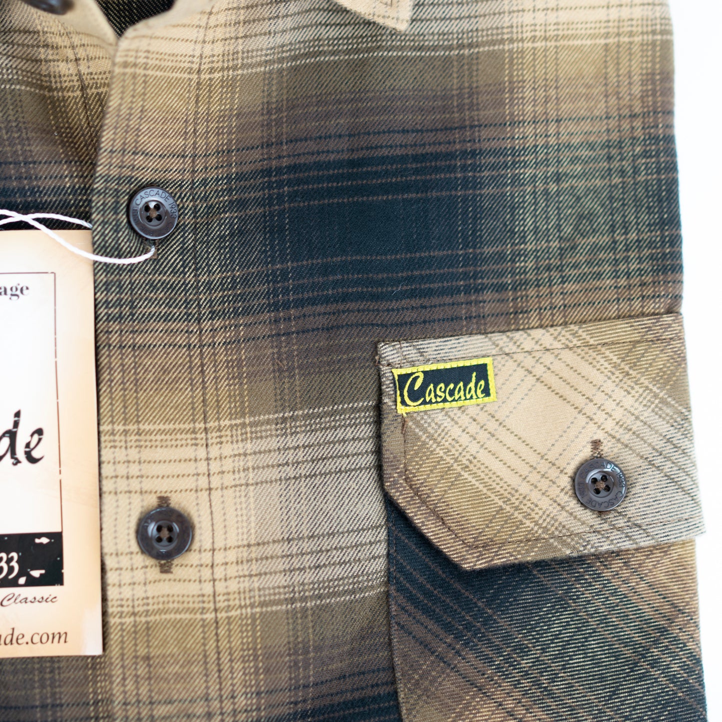 The Original Cascade Flannel - Burnt Khaki