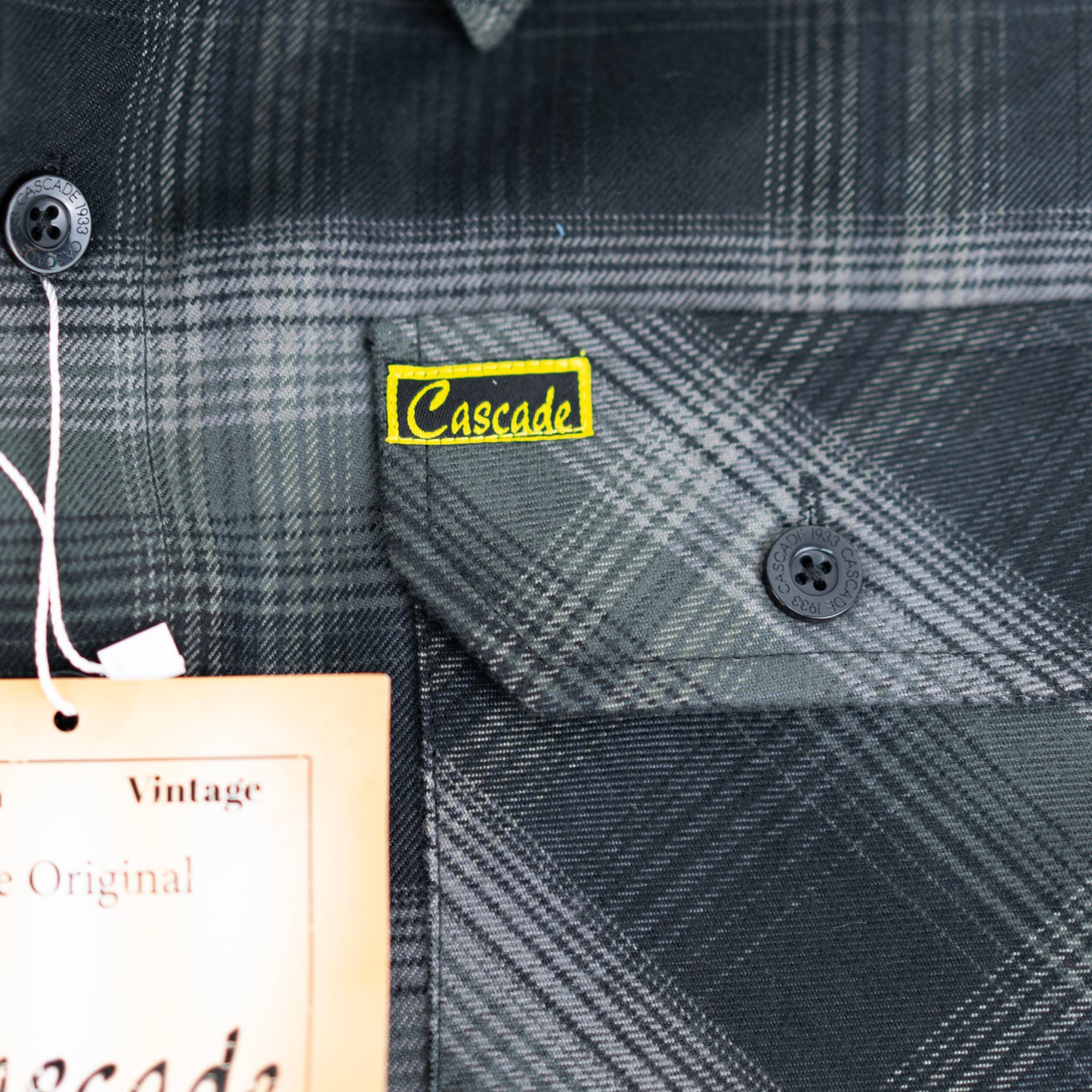 The Original Cascade Flannel - Shadow Black
