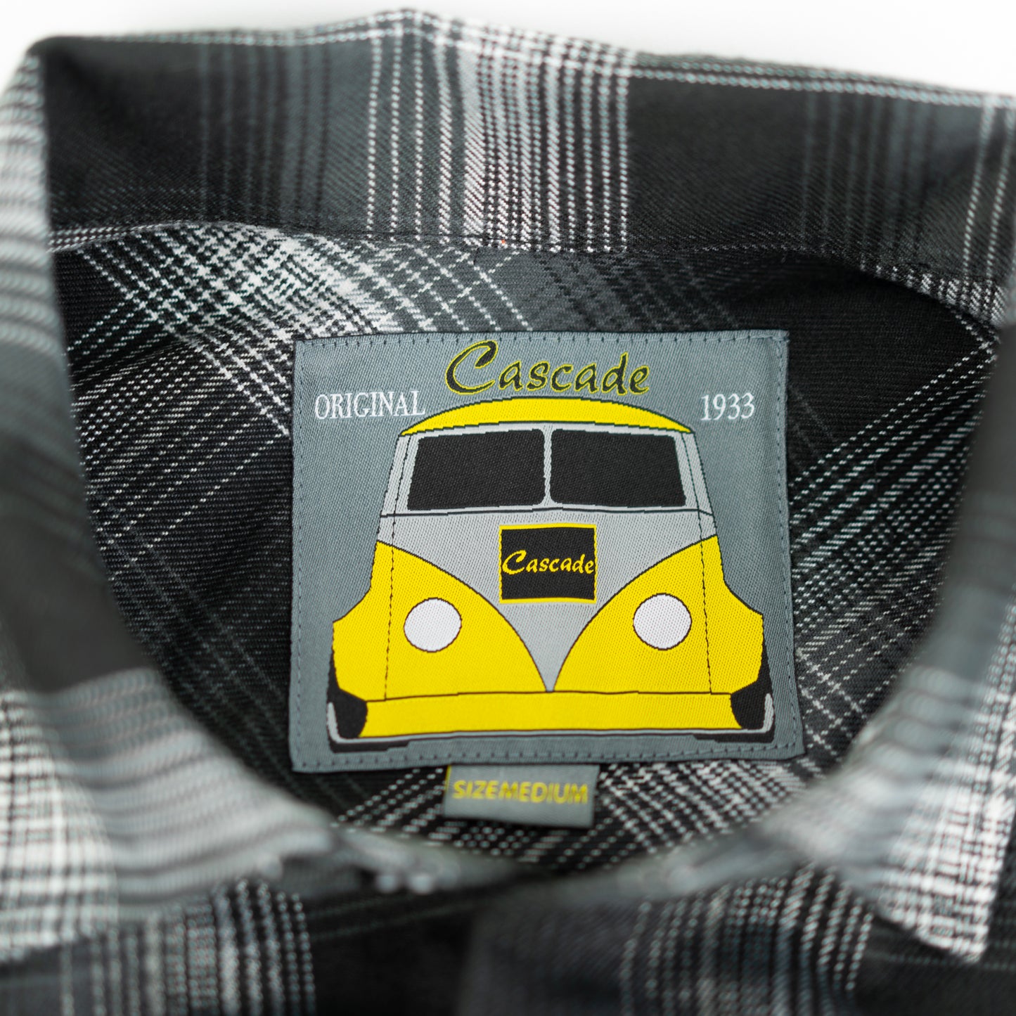 The Original Cascade Flannel - Stealth Black/White