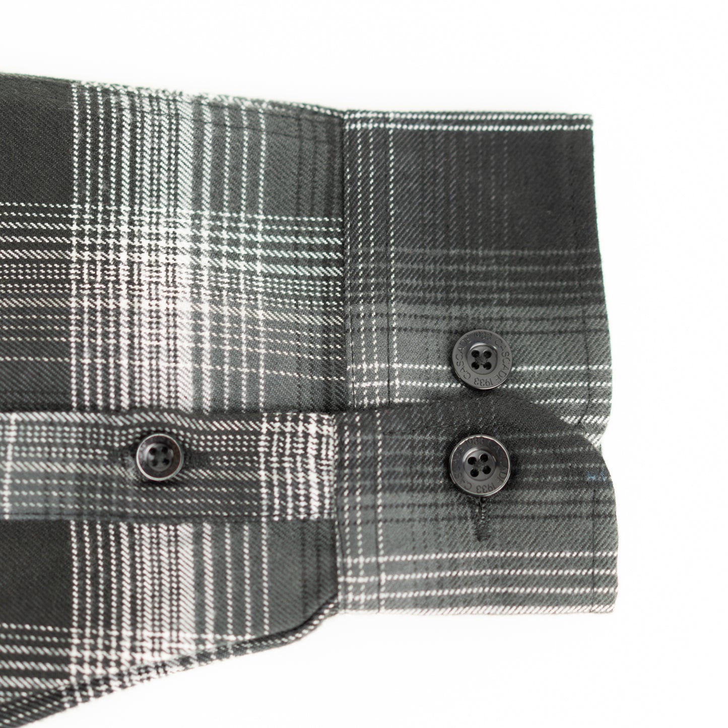 The Original Cascade Flannel - Stealth Black/White