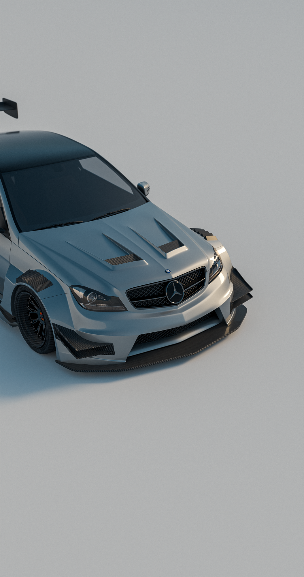 Wide Front Bumper With Extension Lip