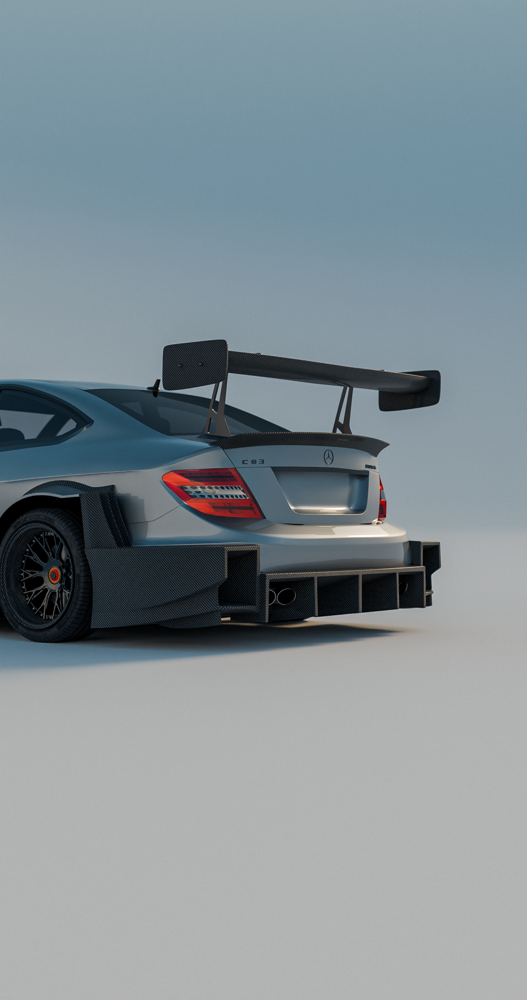 Rear Bumper With Rear Diffuser