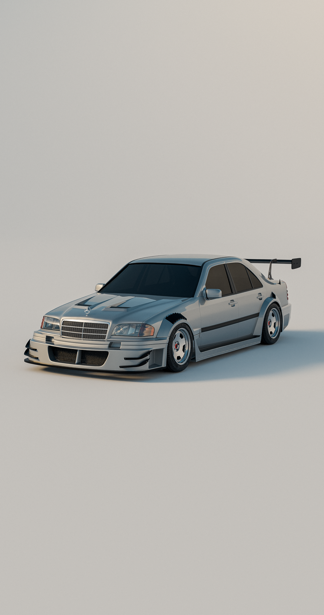 Wide Front Bumper With Extension Lip