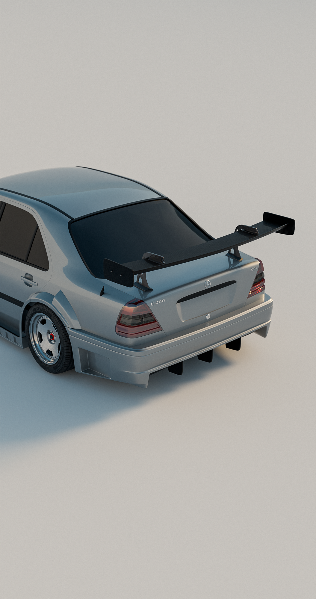 Swan Neck Rear Wing