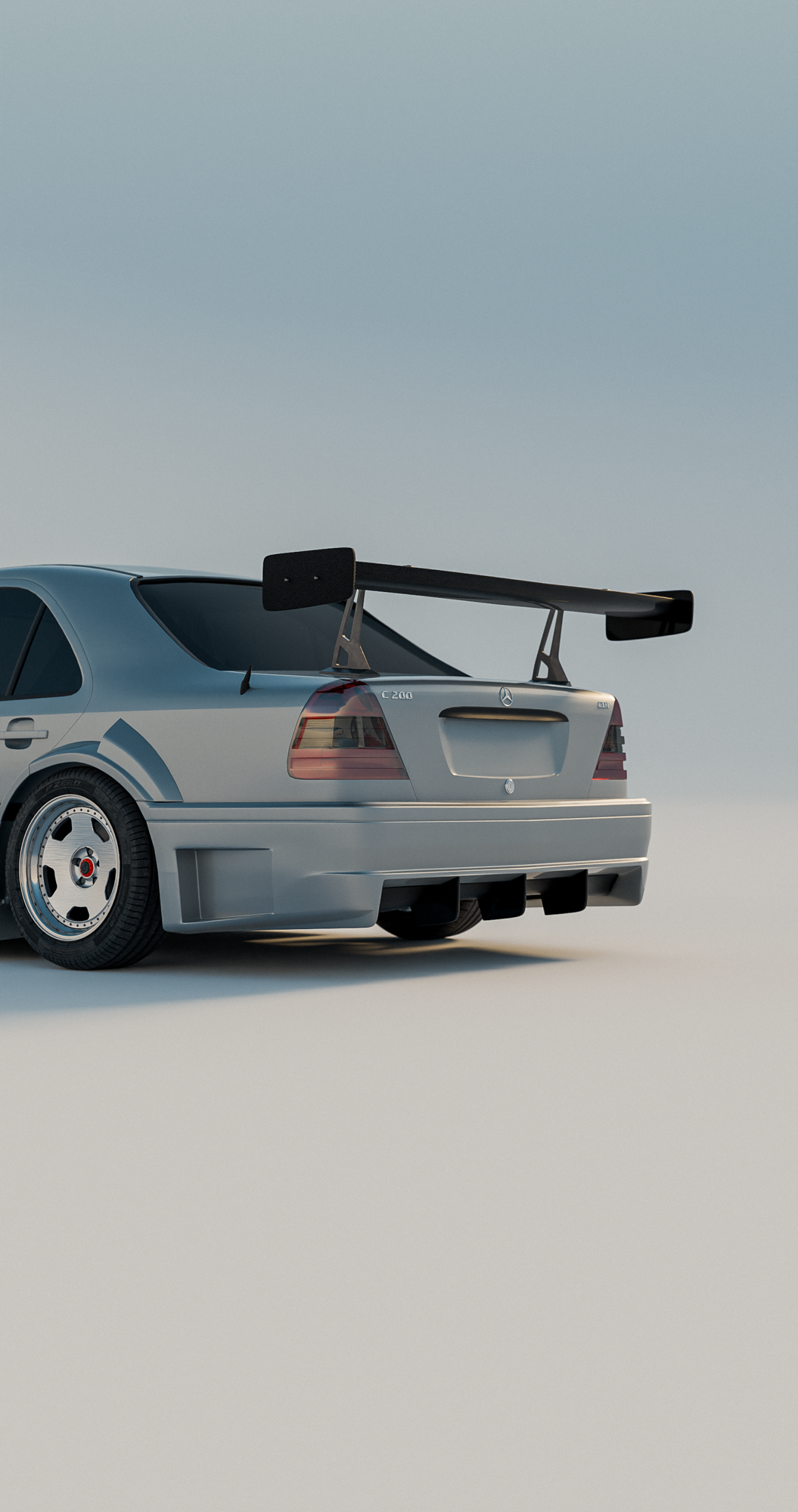 Swan Neck Rear Wing