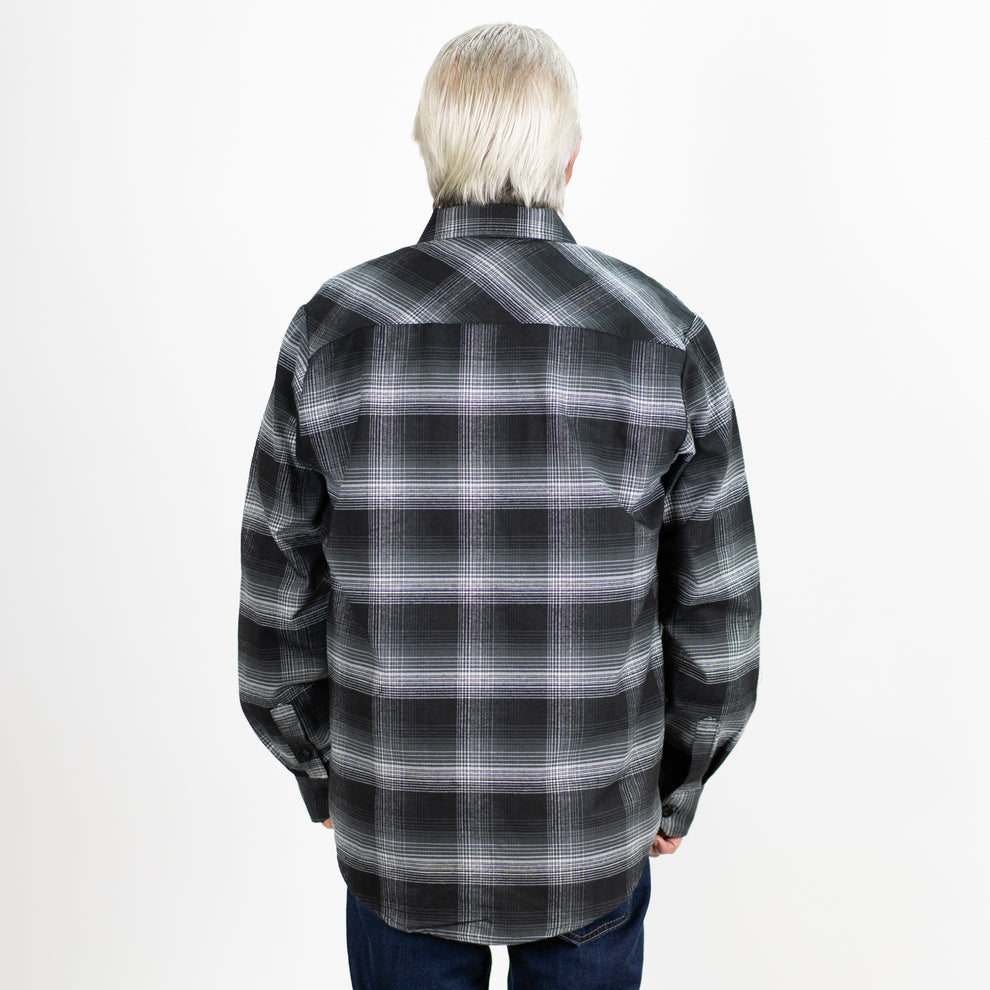 The Original Cascade Flannel - Stealth Black/White